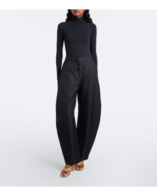 Alaïa Black Cube Wedge Sandals