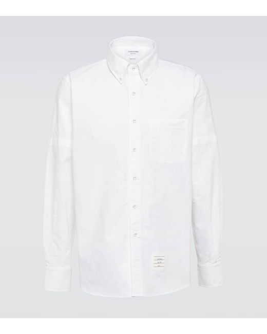 Camisa de algodon Thom Browne de hombre de color White