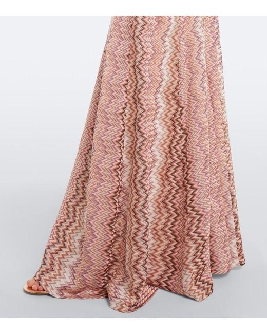 Missoni Pink Zigzag Maxi Dress