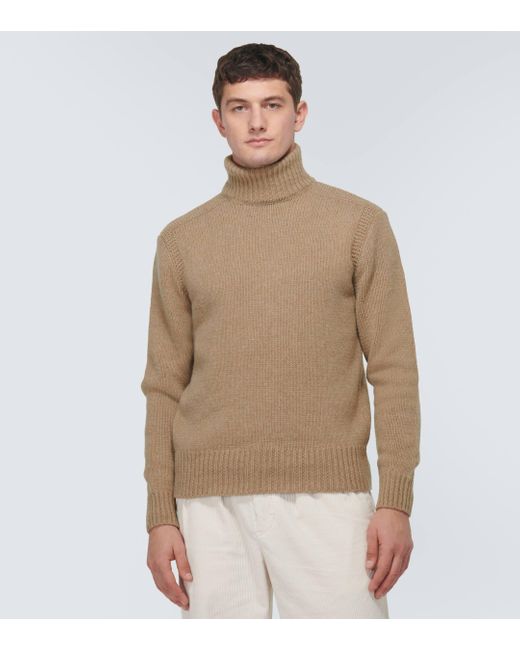 Polo Ralph Lauren Natural Wool And Cashmere Turtleneck Sweater for men