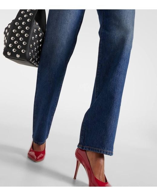 Jean Droit A Taille Basse Sportmax en coloris Blue