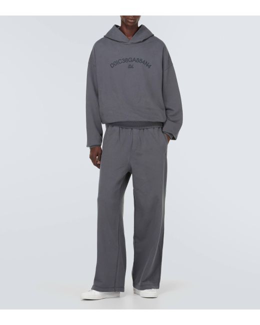 Sweat-shirt a capuche en coton Dolce & Gabbana pour homme en coloris Gray