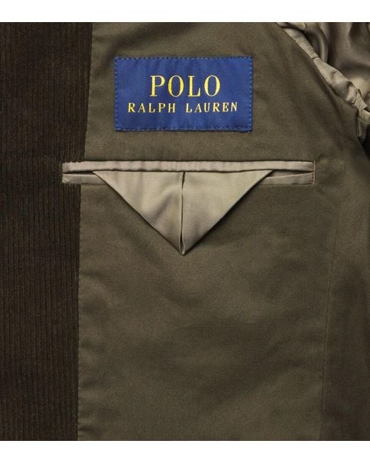 Polo Ralph Lauren Black Cotton-Blend Corduroy Blazer for men