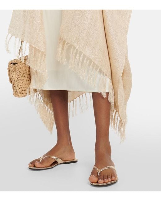 Tory Burch Natural Sandalen Aus-Leder