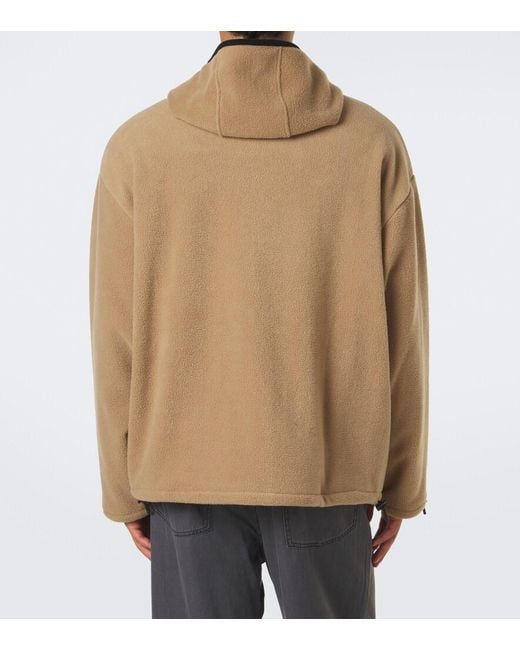 Miu Miu Natural Hooded Fleece Jacket for men