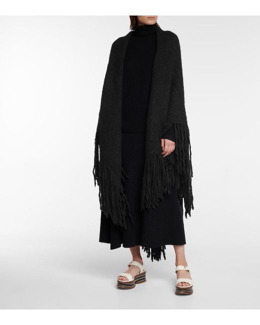 Gabriela Hearst Black Lauren Cashmere Scarf