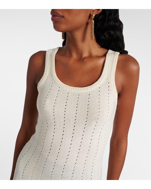 Etro Natural Top Aus Pointelle-Strick