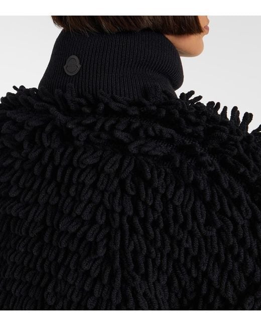Moncler Genius Black X Ee72 By Edward Enninful Wool-Blend Down Jacket