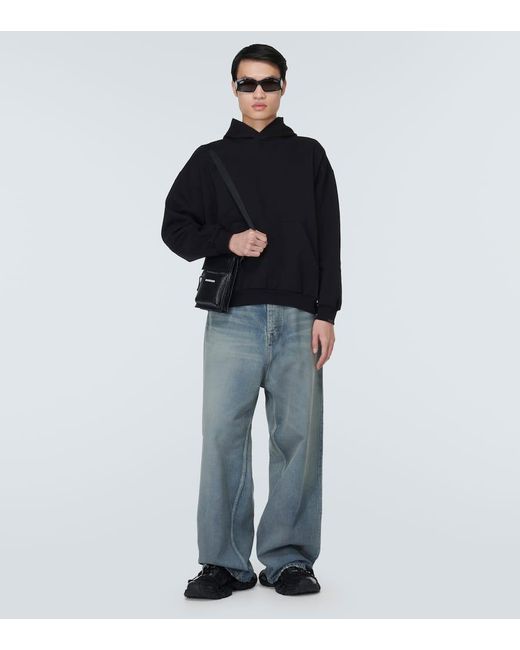 Sudadera con capucha de algodon Balenciaga de hombre de color Black