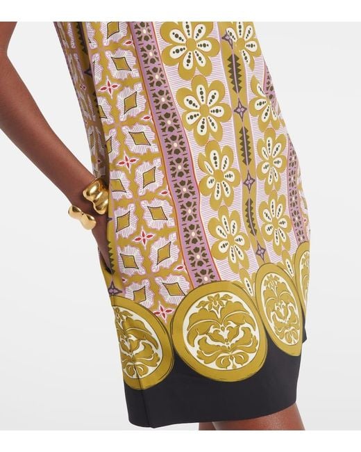 LaDoubleJ Yellow Minikleid Stretch Tunic Aus Satin