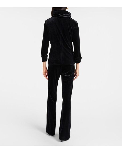 Dorothee Schumacher Black Soft Elegance Velvet Top