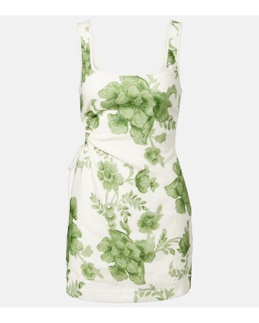 Robe Gardella En Lin A Fleurs Sir en coloris Green