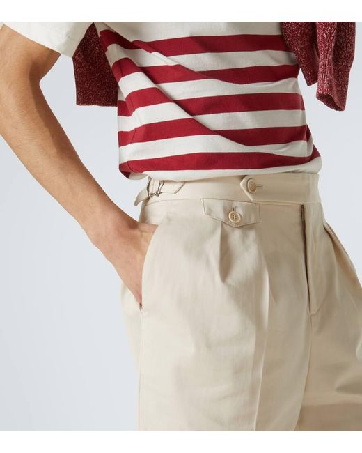 Brunello Cucinelli Natural Cotton Bermuda Shorts for men