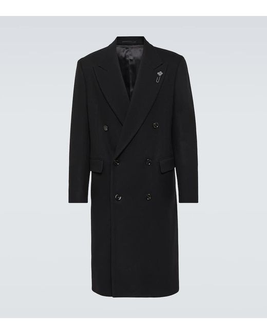 Lardini Mantel aus einem Wollgemisch in Black für Herren