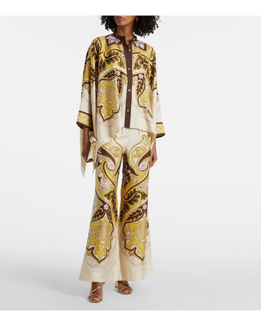 LaDoubleJ Natural Spells Placee Silk Shirt