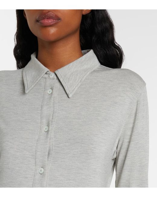 Totême  Gray Jersey Shirt