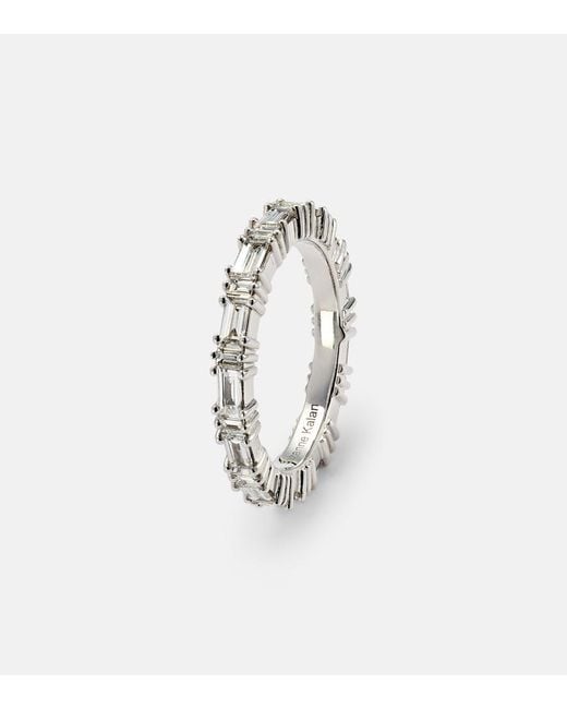 Suzanne Kalan 18kt White Gold Ring With Diamonds