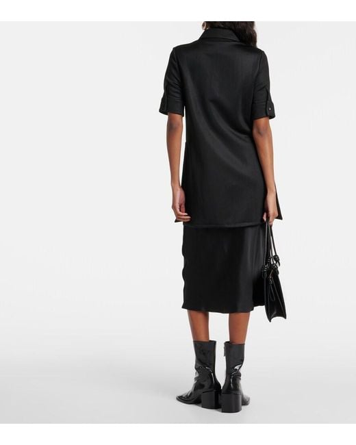 Jil Sander Black Polo Dress