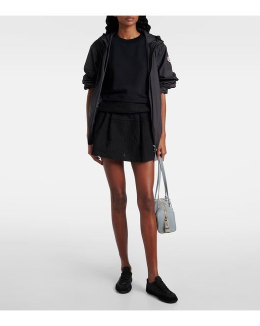 Falda De Tenis De Algodon Moncler de color Black
