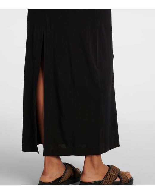 Max Mara Black Ghiotto Cutout Halterneck Maxi Dress