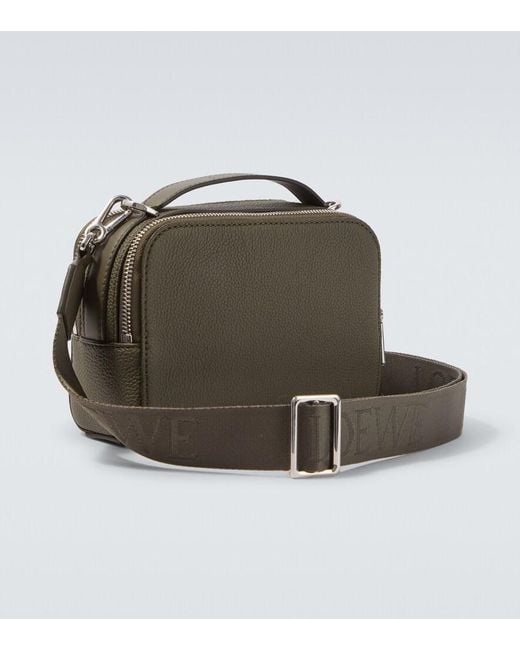 Loewe Green Mini Crossbody Camera Bag for men