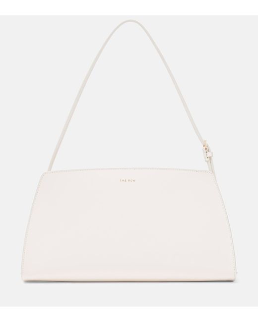 The Row White Dalia Leather Shoulder Bag
