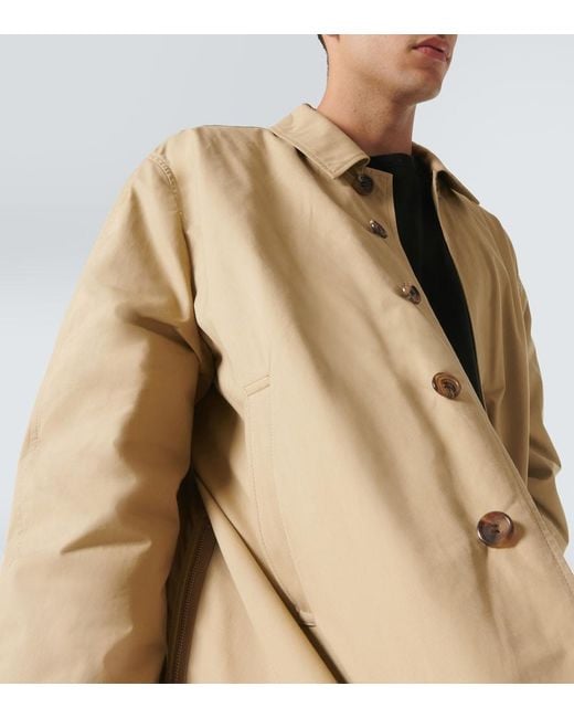 Undercover Natural Printed Cotton Coat for men