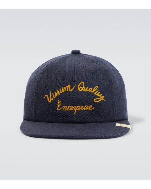 Visvim Blue Excelsior Ii Wool And Linen Baseball Cap for men