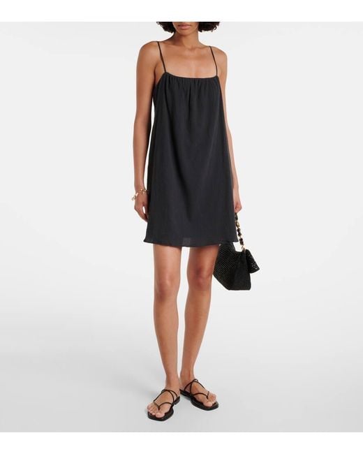 Heidi Klein Black Minikleid Salis Aus Baumwolle