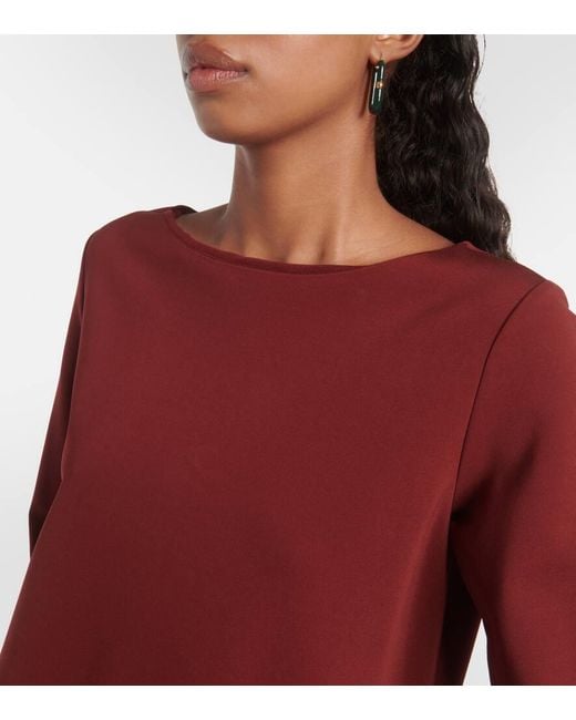 Max Mara Red Minikleid Nettare Aus Jersey