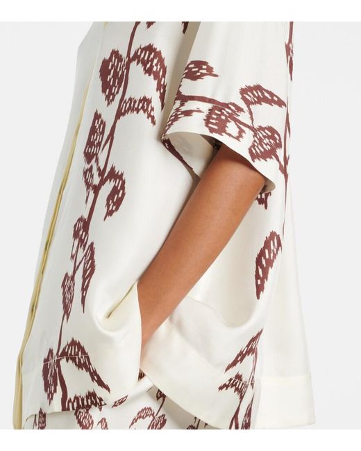 Asceno White Montauk Silk Twill Shirt