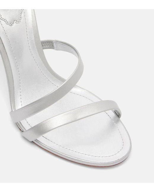 Sandales Cleo Spark 105 En Cuir Metallise Rene Caovilla en coloris White