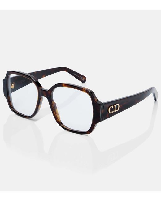 Dior Brown Diorglow O S3I Square Glasses