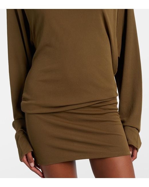 Jacquemus Green Mistral Jersey Minidress