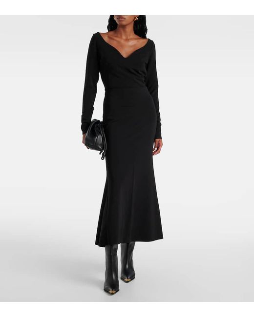 Dorothee Schumacher Black Soft Shape Midi Skirt