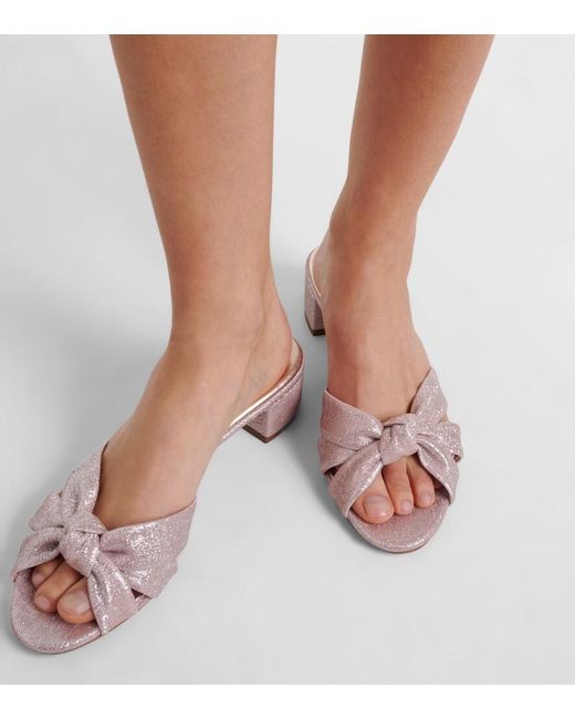 Aquazzura Pink Nina 35 Sandals