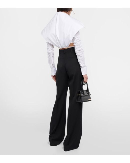Top La chemise Meio Jacquemus de color White