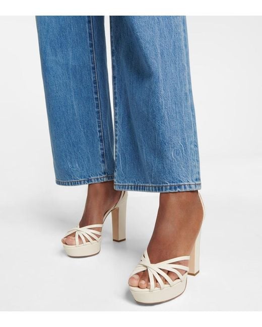 Sandali Con Plateau Isra di Jimmy Choo in White