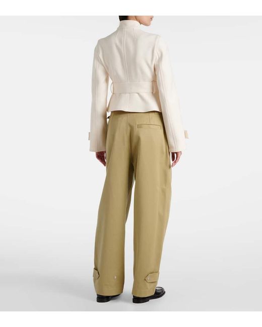 Burberry Natural Belted Cutout Jacket