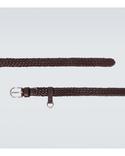 Prada Guertel Aus Leder in Brown für Herren