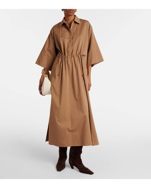 Robe chemise Eulalia en coton melange Max Mara en coloris Brown