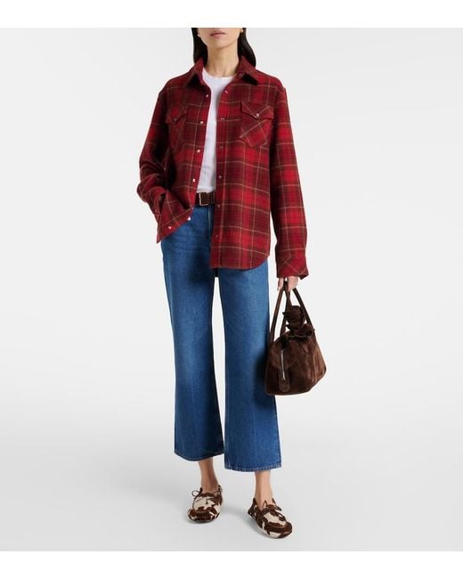 Citizens of Humanity Blue Faye Vintage Cropped Straight Jeans