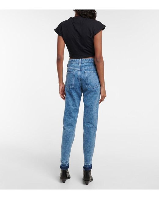Isabel Marant Blue Sulanoa Mid-Rise Slim Jeans