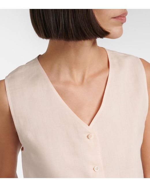 Chaleco Milly De Ramio Loro Piana de color Natural