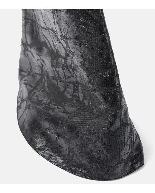 Rick Owens Black Drkshdw Denim Boots