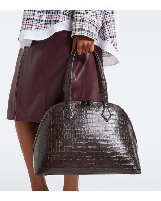 A.Emery Black Harnick Leather Tote Bag