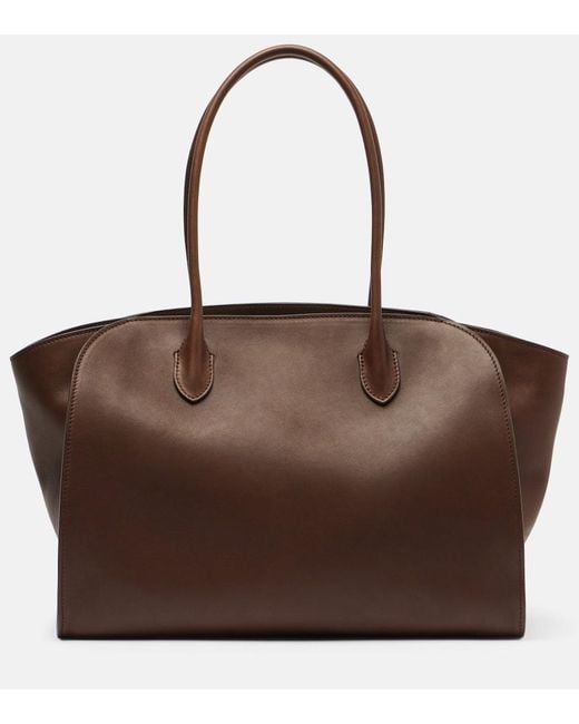 The Row Brown Tote Bag Marlo 14 Aus Leder