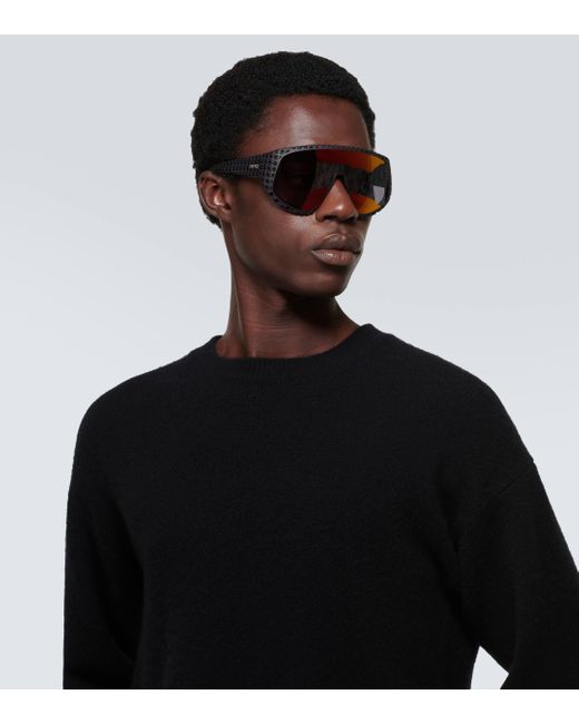 Dior Blue Dior3d M1u Shield Sunglasses for men