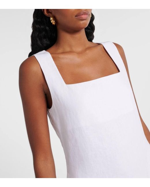 Posse White Minikleid Alice Aus Leinen