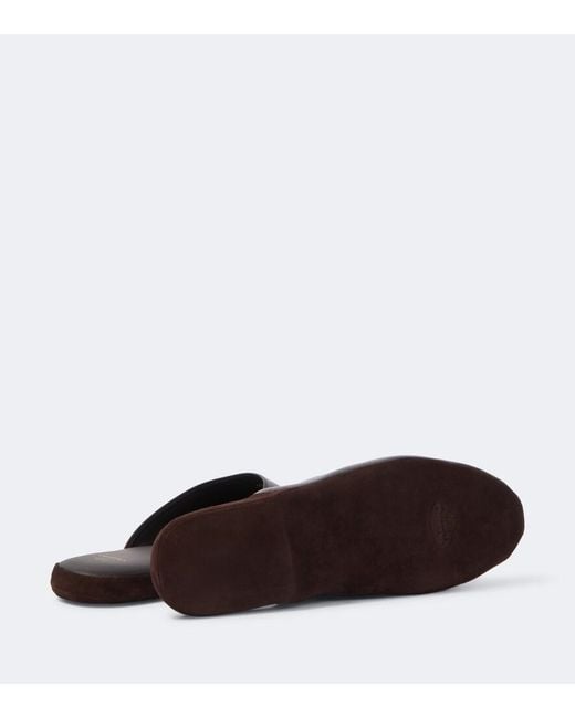 Church's Brown Arran Leather Slippers for men